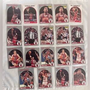 NBA Chicago bulls Michael Jordan Hoops Trading Cards Set 1889-1990 (19 cards)